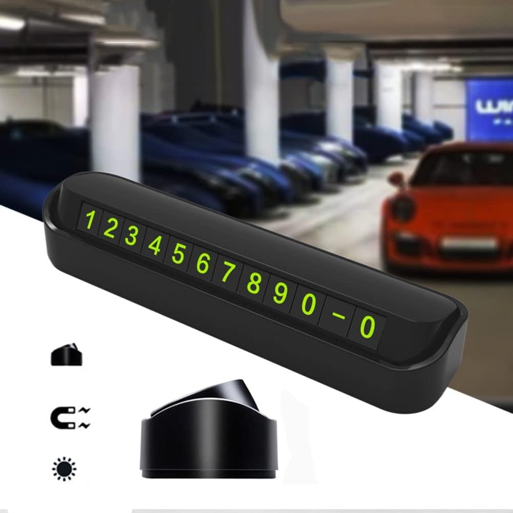 Park Araç Içi Park Telefon Numarası Fosforlu Numaratör Oto Cam Kartı